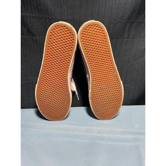 Vans Polka-Dot Grey and Pink Low top Lace up Kids Sneakers Size 5Y SKU 721356 - Picture 5 of 6